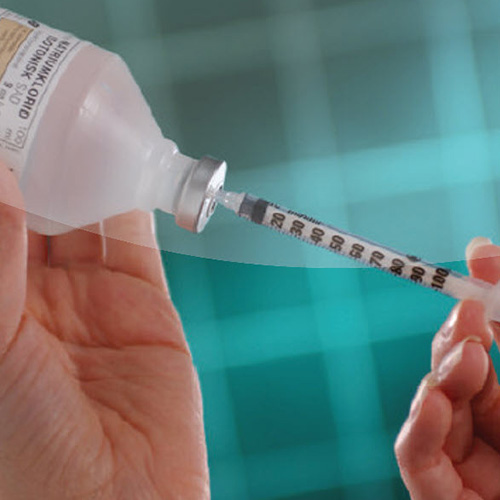 50 ml flacon PEHD Ø 20 mm felskraag